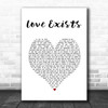 Amy Lee Love Exists White Heart Song Lyric Music Art Print