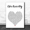 James Veck-Gilodi Electricity White Heart Song Lyric Music Art Print