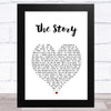 Sara Ramirez The Story White Heart Song Lyric Music Art Print