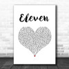 Khalid Eleven White Heart Song Lyric Music Art Print