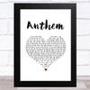 N joi Anthem White Heart Song Lyric Music Art Print