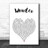 Natalie Merchant Wonder White Heart Song Lyric Music Art Print