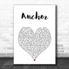 Skillet Anchor White Heart Song Lyric Music Art Print