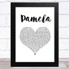 The Kooks Pamela White Heart Song Lyric Music Art Print