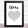 NEEDTOBREATHE Clear White Heart Song Lyric Music Art Print