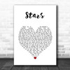 Russell Crowe Stars White Heart Song Lyric Music Art Print