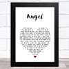 Simply Red Angel White Heart Song Lyric Music Art Print