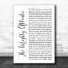 Runrig The Mighty Atlantic White Script Song Lyric Music Art Print