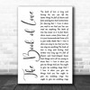 Peter Gabriel The Book of Love White Script Song Lyric Music Art Print