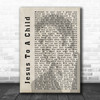 George Michael Jesus To A Child Shadow Song Lyric Music Wall Art Print