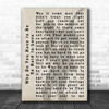 Bryan Adams Why Do You Have to Be So Hard to Love Shadow Song Lyric Music Wall Art Print