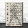 Elvis Presley Hard Headed Woman Pose Shadow Song Lyric Music Wall Art Print