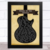 Christy Moore Black Is the Colour Black Guitar Song Lyric Art Print