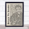 Elvis Presley Return To Sender Face Shadow Song Lyric Music Wall Art Print