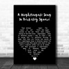 Tori Amos, David Arnold A Nightingale Sang In Berkeley Square Black Heart Song Lyric Art Print