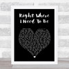 Gary Allan Right Where I Need To Be Black Heart Song Lyric Art Print