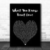 Pop Smoke What You Know Bout Love Black Heart Song Lyric Art Print