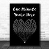 Bruce Springsteen One Minute Youre Here Black Heart Song Lyric Art Print