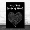 Billy Joel New York State of Mind Black Heart Song Lyric Art Print