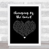 The Style Council Changing Of The Guard Black Heart Song Lyric Art Print