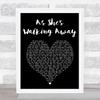 Zac Brown Band As She's Walking Away Black Heart Song Lyric Art Print