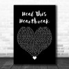 JLS Heal This Heartbreak Black Heart Song Lyric Art Print