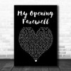 Jackson Browne My Opening Farewell Black Heart Song Lyric Art Print