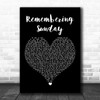 All Time Low Remembering Sunday Black Heart Song Lyric Art Print
