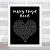 Charlton Athletic Football Club Valley Floyd Road Black Heart Song Lyric Art Print