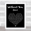 Roger Daltrey Without Your Love Black Heart Song Lyric Art Print