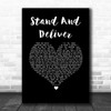 Adam Ant Stand And Deliver Black Heart Song Lyric Art Print