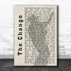 Garth Brooks The Change Shadow Song Lyric Music Wall Art Print