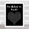 Runrig An Ubhal as Àirde Black Heart Song Lyric Art Print