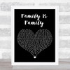 Kacey Musgraves Family Is Family Black Heart Song Lyric Art Print