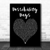 Counting Crows Possibility Days Black Heart Song Lyric Art Print