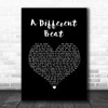 Boyzone A Different Beat Black Heart Song Lyric Art Print