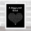 Boyzone A Different Beat Black Heart Song Lyric Art Print