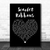 Harry Belafonte Scarlet Ribbons Black Heart Song Lyric Art Print