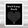 Linda Ronstadt Don't Know Much Black Heart Song Lyric Art Print