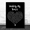 Buddy Holly Valley Of Tears Black Heart Song Lyric Art Print