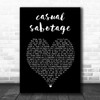 Yungblud casual sabotage Black Heart Song Lyric Art Print