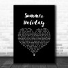 Cliff Richard Summer Holiday Black Heart Song Lyric Art Print