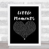 Brad Paisley Little Moments Black Heart Song Lyric Art Print