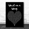 David Bowie Word on a Wing Black Heart Song Lyric Art Print