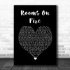 Stevie Nicks Rooms On Fire Black Heart Song Lyric Art Print