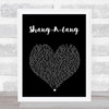 Bay City Rollers Shang-A-Lang Black Heart Song Lyric Art Print