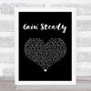 Faron Young Goin' Steady Black Heart Song Lyric Art Print