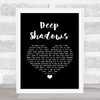 Little Ann Deep Shadows Black Heart Song Lyric Art Print