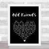 Barry Manilow Old Friends Black Heart Song Lyric Art Print