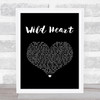 Mumford & Sons Wild Heart Black Heart Song Lyric Art Print